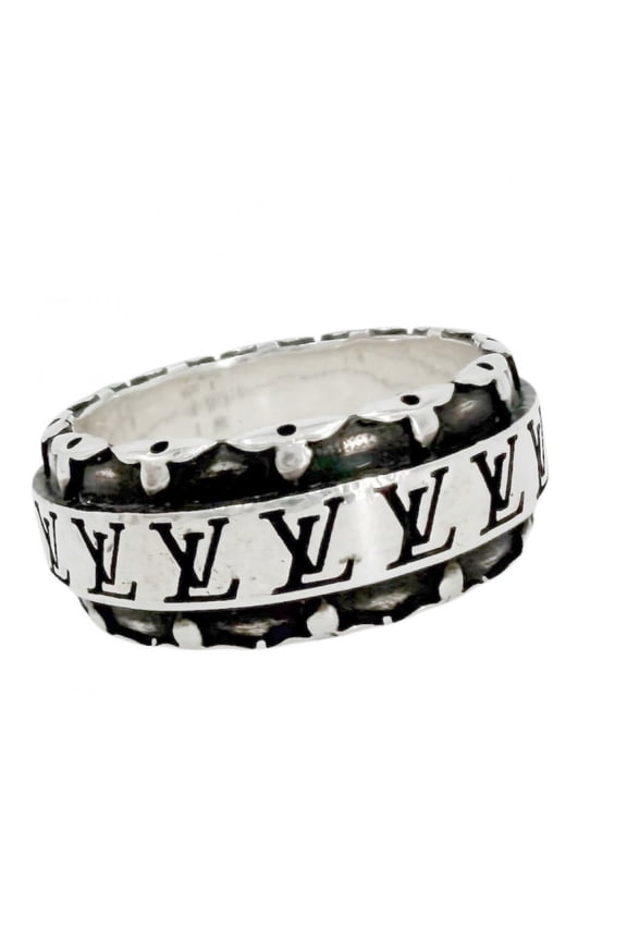 Pre-Owned Louis Vuitton Men's Ring - LV Drift Accessory Ring, Size S, Sterling Silver 925,...
