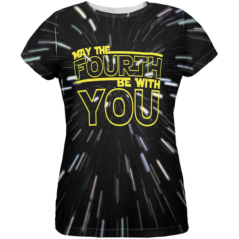 May The Fourth Be With You All Over Womens T Shirt Walmart
