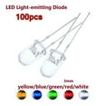 thumbnail image 5 of 100Pcs LED Lights 3MM Light Emitting Diodes Electronics Kit Box DC 2-3V LED Diode Assorted Kits Dome Super Bright LED, 5 of 9
