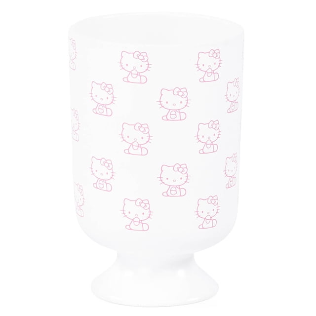 Vaso para Baño Jay Franco Hello Kitty en Resina Rosa y Blanco