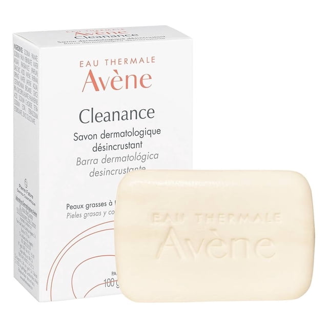 Jabón en barra Avène Cleanance dermatológico desincrusante para pieles grasas 100 g