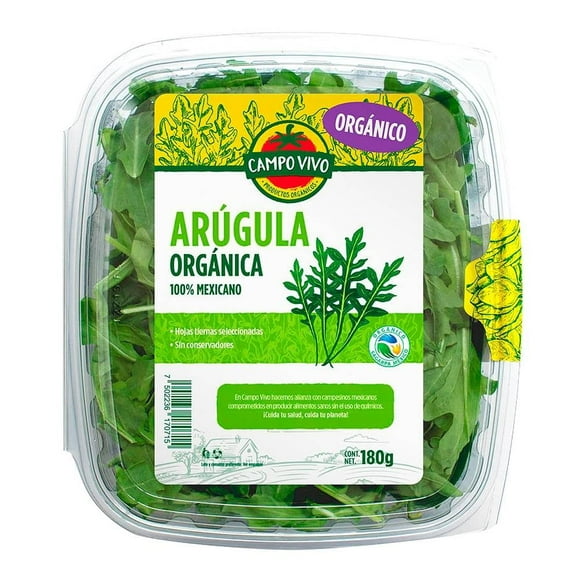 Arúgula orgánica Campo Vivo 180 g