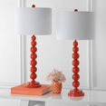 thumbnail image 3 of SAFAVIEH Jenna 32 in. Orange Iron Table Lamp with Off-White Cotton Shade, Set of 2, 3 of 8