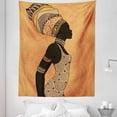 thumbnail image 1 of African Tapestry, Indigenous People of Theme Local Woman in Traditional Turban and Dress, Fabric Wall Hanging Decor for Bedroom Living Room Dorm, 5 Sizes, Multicolor, by Ambesonne, 1 of 1