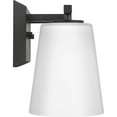 thumbnail image 6 of Vertex Collection Three-Light Matte Black Etched White Glass Contemporary Bath Light, 6 of 12