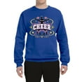 thumbnail image 2 of Wild Bobby Cheerleading All Stars Girl Sports Unisex Crewneck Graphic Sweatshirt, Royal, Medium, 2 of 5