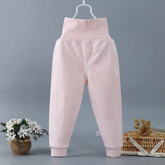 Pantalon d'Été pour Enfants Garçons et Filles Bébé Bouton Pantalon en Denim Mignon