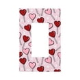 thumbnail image 1 of DouZhe 1-Gang Decorator/Rocker Wallplate, Red Pink lollipop Hearts Decorative Wall Plates, 1 of 7