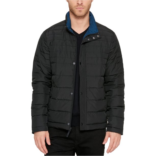 Kenneth Cole - Chaqueta acolchada para hombre, color negro, pequeña
