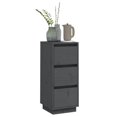 thumbnail image 2 of vidaXL Sideboard Grey 32x34x75 cm Solid Wood Pine, 2 of 5