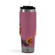 thumbnail image 3 of Ernie Vaso aislado de acero inoxidable con asa, diseño temático, regalo para familia, amigos y fans; incluye pajita y encaja en el portavasos estándar, 40 oz, 3 of 6