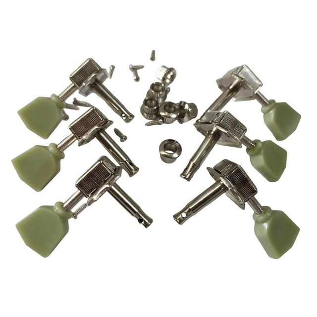 6 piezas de clavijas de afinación para guitarra, afinadores de guitarra, perillas de cabeza de máquina, accesorios para ukelele, fácil instalación,