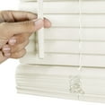 thumbnail image 4 of Chicology 46.25"W x 72"H Alabaster Cordless Vinyl Mini Window Blinds 1" Slats, 4 of 8