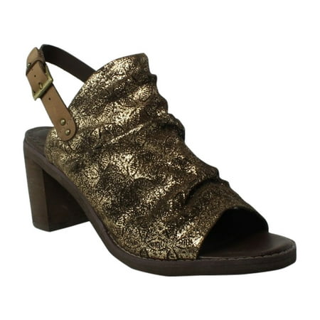 Naughty Monkey Womens Rock - Naughty Monkey Womens Gold Slingbacks Heels Size 8.5 New