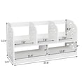 thumbnail image 5 of Fashion Simple Bookshelf Book Storage Shelf White, 5 of 6