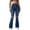 Blue, variant on Sokhug Flared Jeans Womens High Waisted Loose Wide Leg Distressed Ripped Denim Pants , Blue