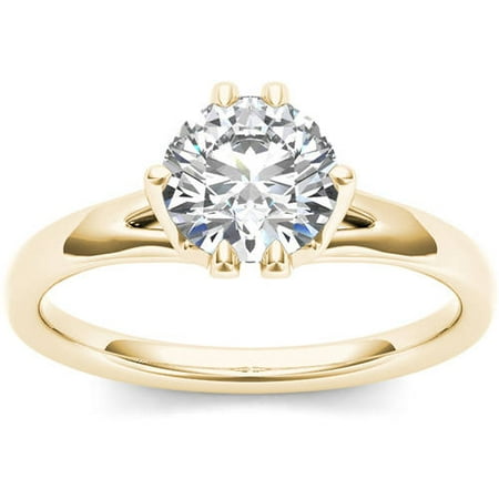 1 Carat T.W. Diamond Solitaire 14kt Yellow Gold Engagement Ring