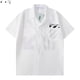 thumbnail image 1 of off white 4606 Camisa De Manga Corta Blanca Solapa Clásica Con Estampado De Flecha, 1 of 4