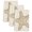 Tan, Beige, Sand, variant on Teal Starfish Kitchen Towels Set of 4, Vintage Gray Farmhouse Coastal Summer Absorbent Dish Towels for Kitchen, Microfiber Hand Towel, Quick Drying Tea Towel for Cleaning Decorative Dishcloths