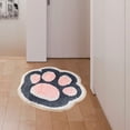 thumbnail image 3 of Alfombra de baño Bañera Cómoda Uña de gato Suave Alfombra de baño peluda Absorbente de agua Piscina de felpa Alfombra gris Soledad alfombra de baño, 3 of 7