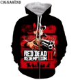 thumbnail image 2 of Sudadera con capucha con estampado 3D del juego Red Dead Redemption 2 para hombre, moda urbana, para deportes al aire libre, informal, para hombre, 2 of 5