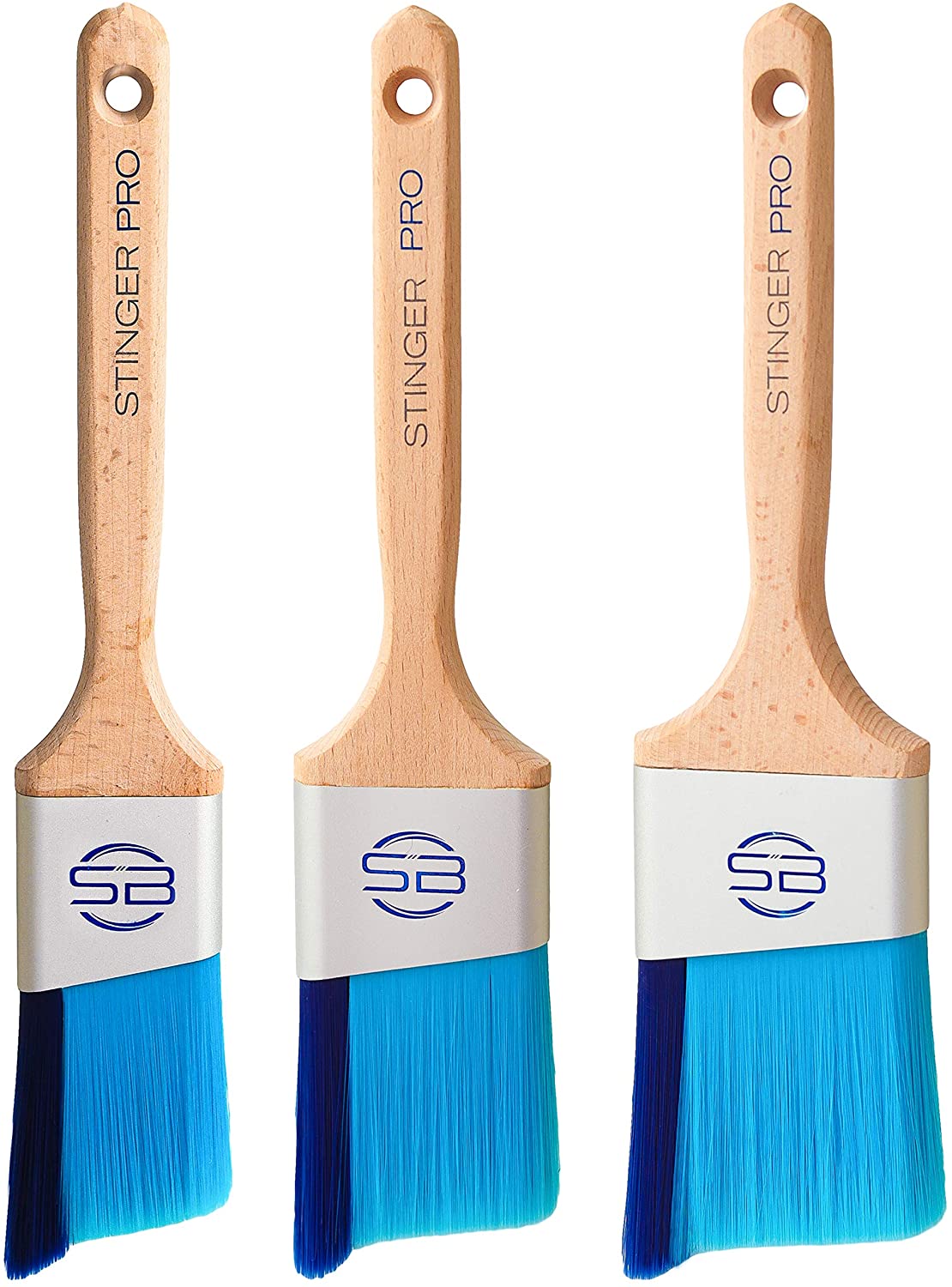 Stinger Pro Professional All Sizes Exterior Paint Brush, Set of 3