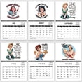 thumbnail image 1 of Clearance!Calendario de escritorio 2025,12 calendario de pared mensual con patrones variados, fácil de colgar, 1 of 9
