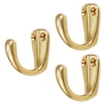 thumbnail image 1 of Ganchos multiusos para abrigos de pared, ganchos multiusos de latón para Organización del hogar, ganchos para ropa, ganchos decorativos resistentes, 3 Dorado, 1 of 8
