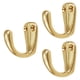 thumbnail image 1 of 3 ganchos multiusos de latón para puerta de entrada, porche, resistentes, fáciles de instalar en la pared. Dorado, 1 of 9