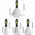 thumbnail image 2 of Cuchillo para yeso, espátulas de acero inoxidable, espátula para bricolaje, espátula para masilla, espátula para yeso - 4 piezas, 2 of 5
