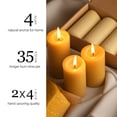 thumbnail image 2 of Candles MOSROAD, pilar de cera de abeja natural de 2 x 10 cm, 4 paquetes, 2 of 8