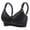 Black, variant on DPTALR Womens Dailywear Bars Plus Size Wire Free Comfortable Push Up Hollow Out Bra Underwear