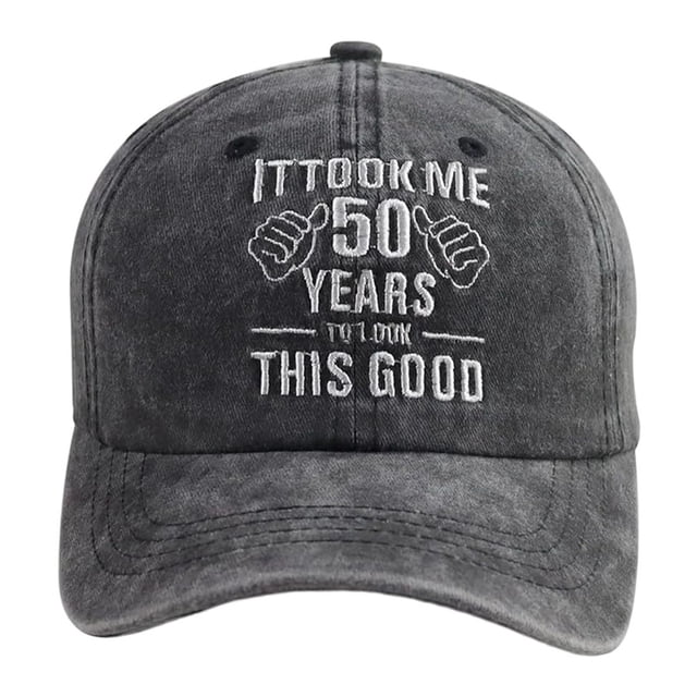 Visières Casquette Style Baseball Délavée Brodée Non Structurée Profil Bas pour Tenue Décontractée de Tous les Jours et Anniversaire