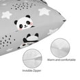 thumbnail image 5 of Disketp Pillow Covers Pandasbetween Clouds And Stars Pattern Throw Pillow Case Cushion Covers,Cushion For Bedroom,Couch,Home-16"X24", 5 of 9