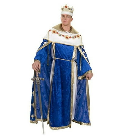 Men's King's Robe Costume and Crown