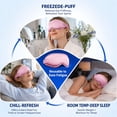 thumbnail image 5 of Cooling Eye Mask for Puffy Eyes, Pink Self Care Gifts for Women, Reusable Gel Ice Pack Cold Compress for Headache & Migraine Relief, Adjustable Weighted Sleep Mask for Tired Eyes, Relaxation & Spa, 5 of 14