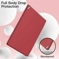 thumbnail image 5 of JETech Case for iPad Pro 12.9 Inch (2015/2017 Model, 1st/2nd Generation) with Pencil Holder, Slim Tablet Cover with Soft TPU Back, Auto Wake/Sleep (Red), 5 of 8