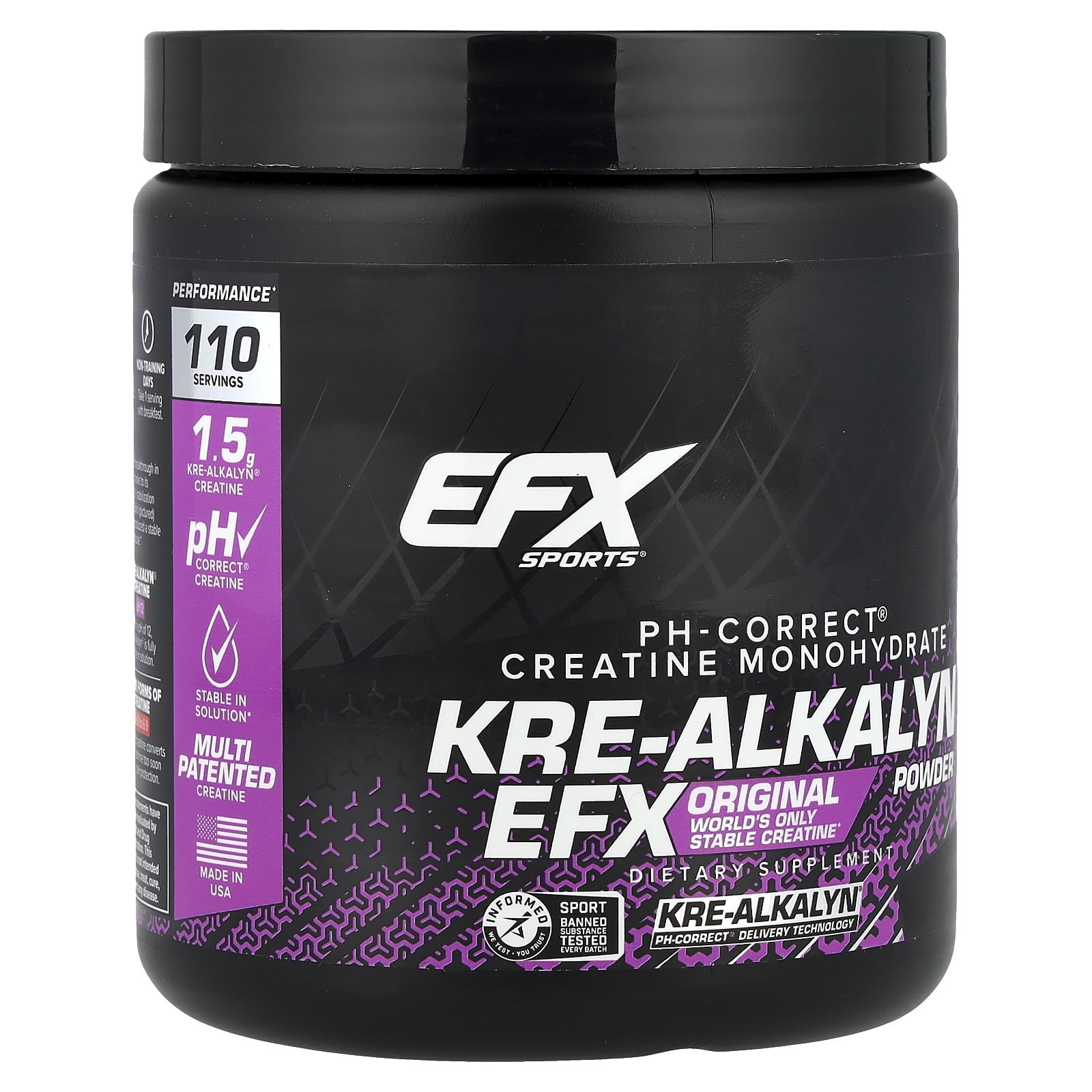 EFX Sports Kre-Alkalyn EFX Powder, Blue Frost,  7.76 oz (220 g)