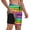 Black, variant on Mens Colorful Serape Swimming Trunks with Compression Liner Beach Quick Dry Swim Shorts