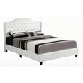 thumbnail image 2 of Transitional White Queen Bed Boasts 50"H x 66"W x 86"D Dimensions & Sturdy Frame, 2 of 7