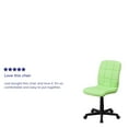 thumbnail image 5 of BizChair Mid-Back Green Quilted Vinyl Swivel Task Office Chair, 5 of 13