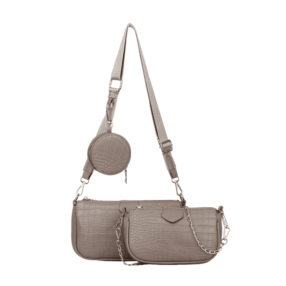 Bolso Bandolera Malubero Crossbody Beige 3 En 1