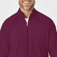 thumbnail image 3 of Wink Knits and Layers Men's Fleece Full Zip Jacket, Wine, 3X, 3 of 9