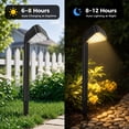 thumbnail image 4 of Outdoor Solar Lights, 8 Pack Solar Pathway Lights for Garden Walkway Yard Landscape Warm White, 4 of 6