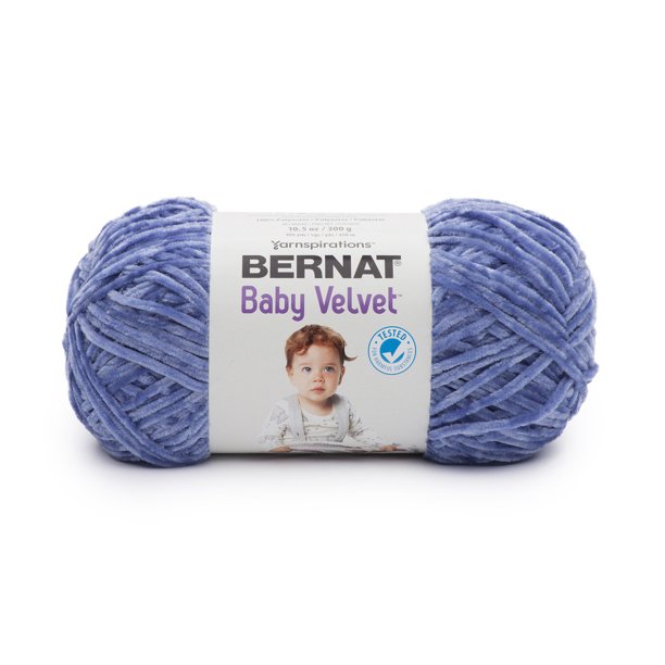 Bernat Polyester Baby Velvet Yarn (300g/10.5 oz), Wandering Blue