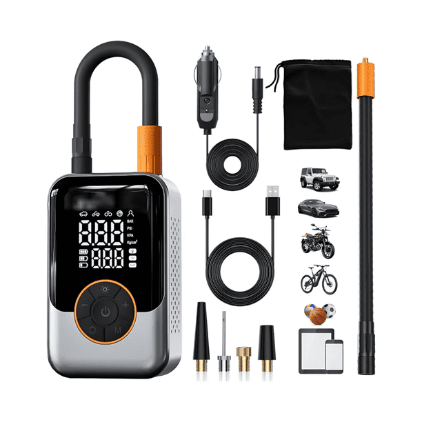 Inflador Portatil 150psi Recargable Mini Compresor De Aire 300 Malubero Multicolor
