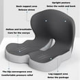 thumbnail image 5 of Glamvidas Memory Foam L Shaped Seat Cushion, Memory Foam L Shaped Seat Cushion with Lumbar Support Quick Pain Relief for Car & Office, 5 of 9