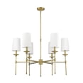 thumbnail image 7 of Z-Lite 3033-6 Emily 6 Light 38" Wide Chandelier - Nickel, 7 of 7