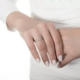 thumbnail image 6 of BERRICLE Sterling Silver Infinity Cubic Zirconia CZ Criss Cross Fashion Ring for Women, Rhodium Plated Size 6, 6 of 10