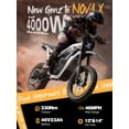thumbnail image 4 of ESKUTE NOVAX Electric Dirt Bike for Adults/Teens, 4000W 46MPH Fast Electric Motorcycle, 48V 22.8Ah Long Range Battery, Full Suspension, Hydraulic Brakes, White, UL2849, 4 of 6